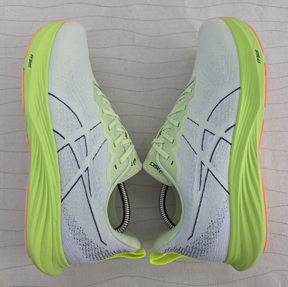ASICS Womens Dynablast 4 Cool Matcha Green White Running Shoes 1012B513 Size 11 - Picture 9 of 13